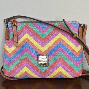 Dooney & Bourke Multicolor Chevron Crossbody - Like New!
